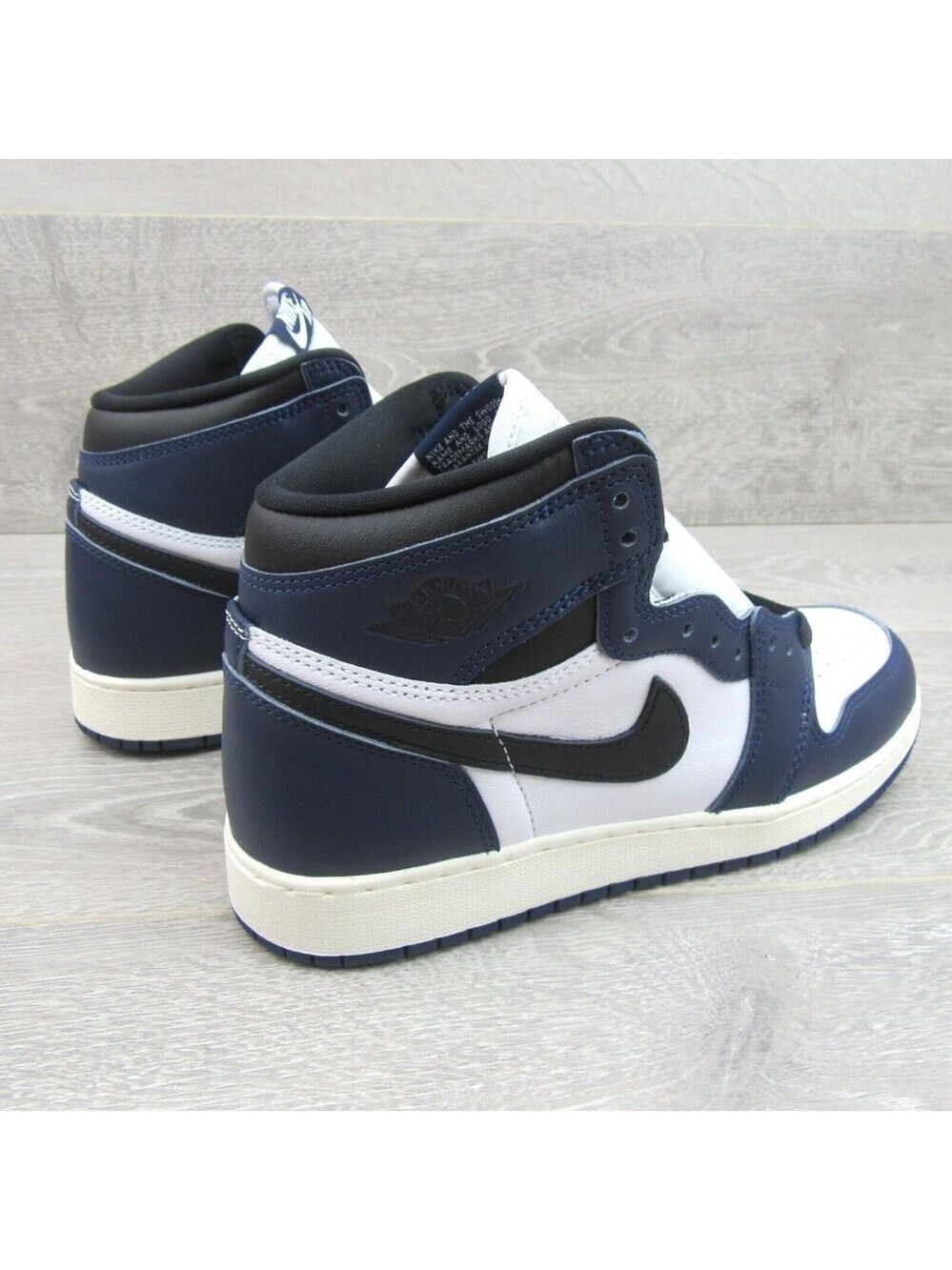 Air Jordan 1 Retro High OG "Midnight Navy" Sneakers GS Size 7Y NEW - Picture 7 of 14